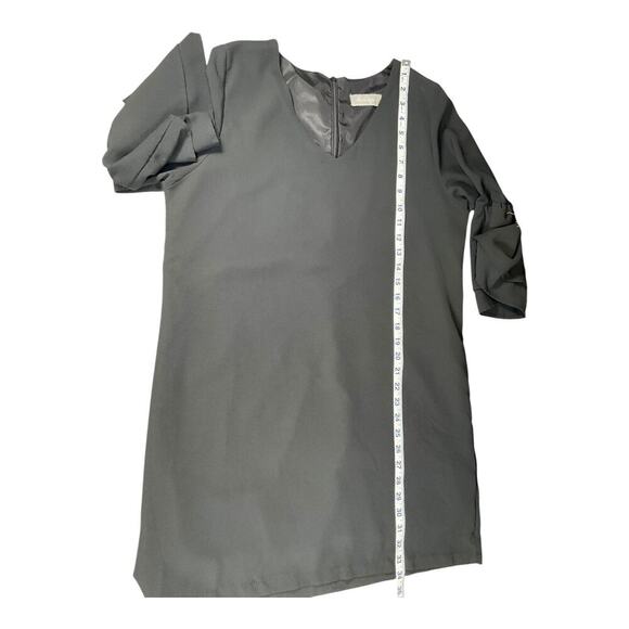 Belongci Dress Size Large Black Bell Sleeve Western Gothic itchy Romantic - Picture 8 of 10